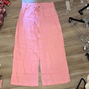 Lilly Pulitzer Pink Wide-Leg Pants